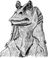 Jar-Jar Binks looking wistful (or something like that ;-)